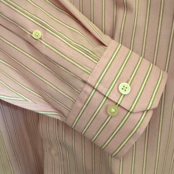 NWOT Banana Republic Men’s Button down Classic Fit Pink Large 16-16.5 Shirt - Picture 5 of 8